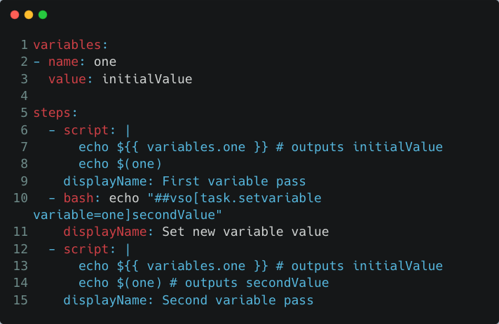 Blog - YAML pipeline that edits a variable using logging-commands