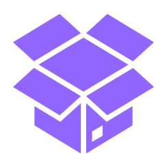 Box Package Icon - Purple