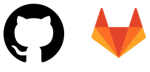 GitHub and GitLab Logos