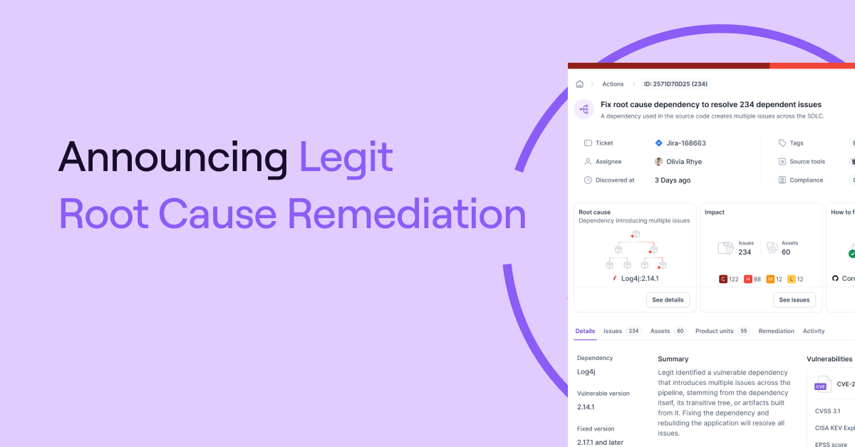 Announcing Legit Root Cause Remediation